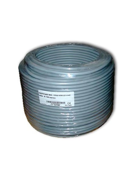 Câble rigide blindé 3G1,5 pour installation électrique biocompatible