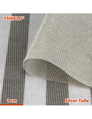 Baldaquin anti ondes en tissu Silver-Tulle (cabine 1 place)