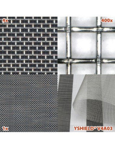 Grillage moustiquaire anti-ondes hautes et basses fréquences V4A03 en acier inox 316 Grillage moustiquaire anti-ondes hautes et basses fréquences V4A03 en acier inox 316