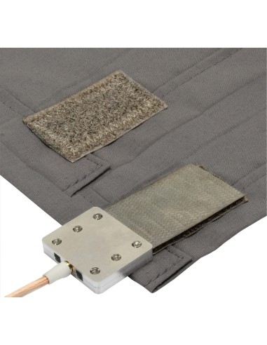 Couverture anti ondes en tissu Steel-Gray