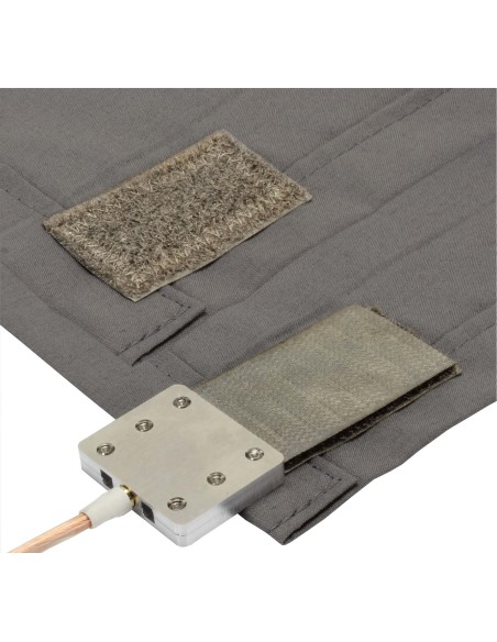 Couverture anti ondes en tissu Steel-Gray