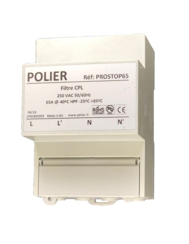 Filtre CPL PROSTOP65 de Polier, protection CPL Linky et électricité sale