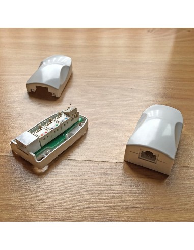 Kit HD de câblage Gigabit Ethernet ultrafin avec connecteurs muraux