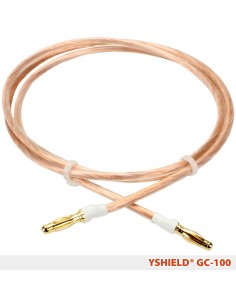 Câble de mise à la terre GC100 Yshield avec connecteurs soudés (fiche banane), longueur 1 m