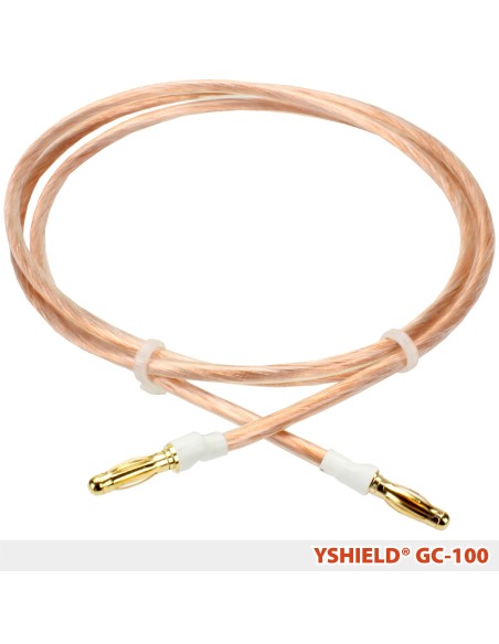 Câble de mise à la terre GC100 Yshield avec connecteurs soudés (fiche banane), longueur 1 m