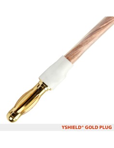 Câble de mise à la terre GC200 Yshield avec connecteurs soudés (fiche banane), longueur 2 m 2