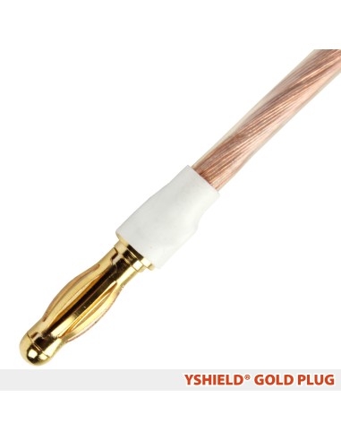 Câble de mise à la terre GC200 Yshield avec connecteurs soudés (fiche banane), longueur 2 m