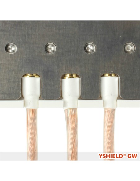 Câble de mise à la terre GC200 Yshield avec connecteurs soudés (fiche banane), longueur 2 m