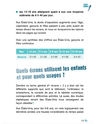 Moins d'écrans pour les enfants, c'est parti !