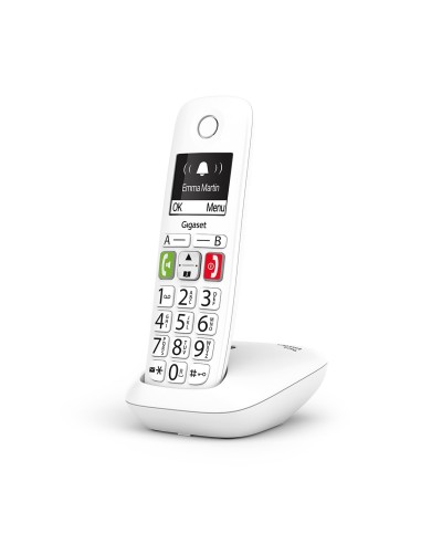 Téléphone sans fil Gigaset E290 Comfort Eco-DECT+ Blanc Téléphone sans fil Gigaset E290 Comfort Eco-DECT+ Blanc