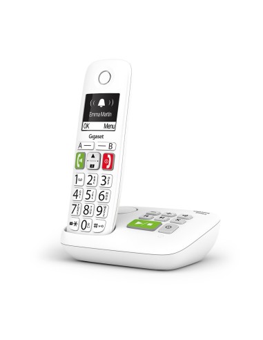 Téléphone sans fil Gigaset E290 avec réponseur Comfort Eco-DECT+ Blanc Téléphone sans fil Gigaset E290 avec réponseur Comfort Eco-DECT+ Blanc