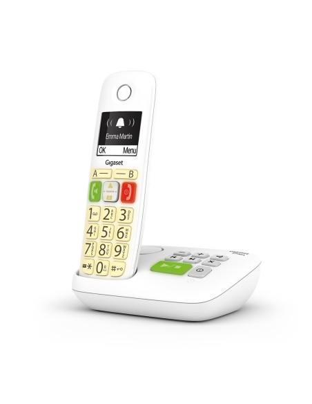 Téléphone sans fil Gigaset E290 avec réponseur Comfort Eco-DECT+ Blanc Téléphone sans fil Gigaset E290 avec réponseur Comfort Eco-DECT+ Blanc