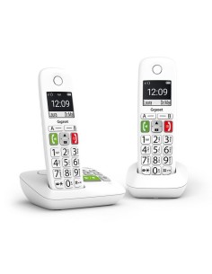 Téléphone sans fil avec répondeur Gigaset E290 Duo Comfort Eco-DECT+ Blanc