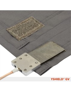 Sac de couchage anti-ondes HF en tissu Steel Gray 2