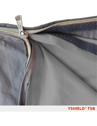 Sac de couchage anti-ondes HF en tissu Steel Gray