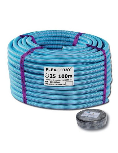 Gaine blindée FLEXARAY+ anti-rayonnement électrique diamètre 20mm (ICT20 + fil semi-conducteur)