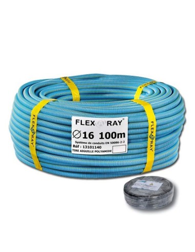 Gaine blindée FLEXARAY+ anti-rayonnement électrique diamètre 16mm (ICT16 + fil semi-conducteur)