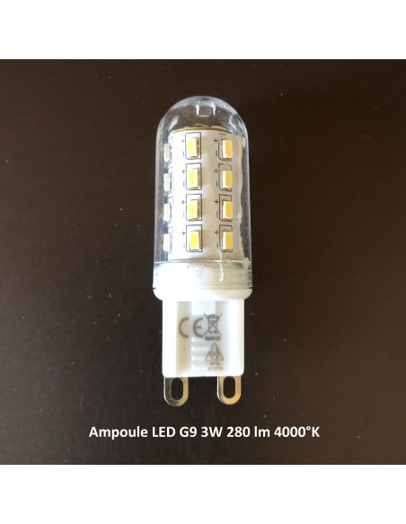 Appliques blindées type Spot boule tressée chromée G9