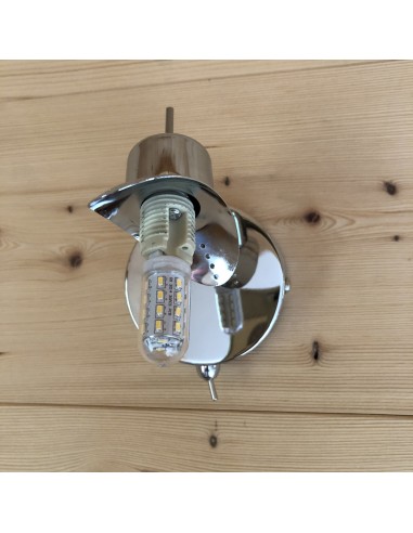 Appliques blindées type Spot boule tressée chromée G9