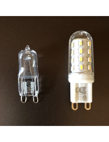 Appliques blindées type Spot boule tressée chromée G9