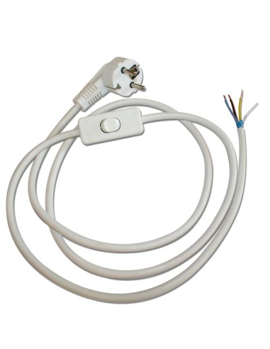 Cordon blindé avec interrupteur bipolaire