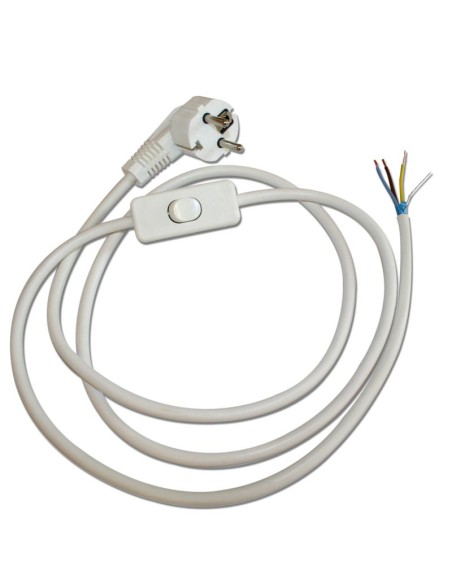 Cordon blindé avec interrupteur bipolaire