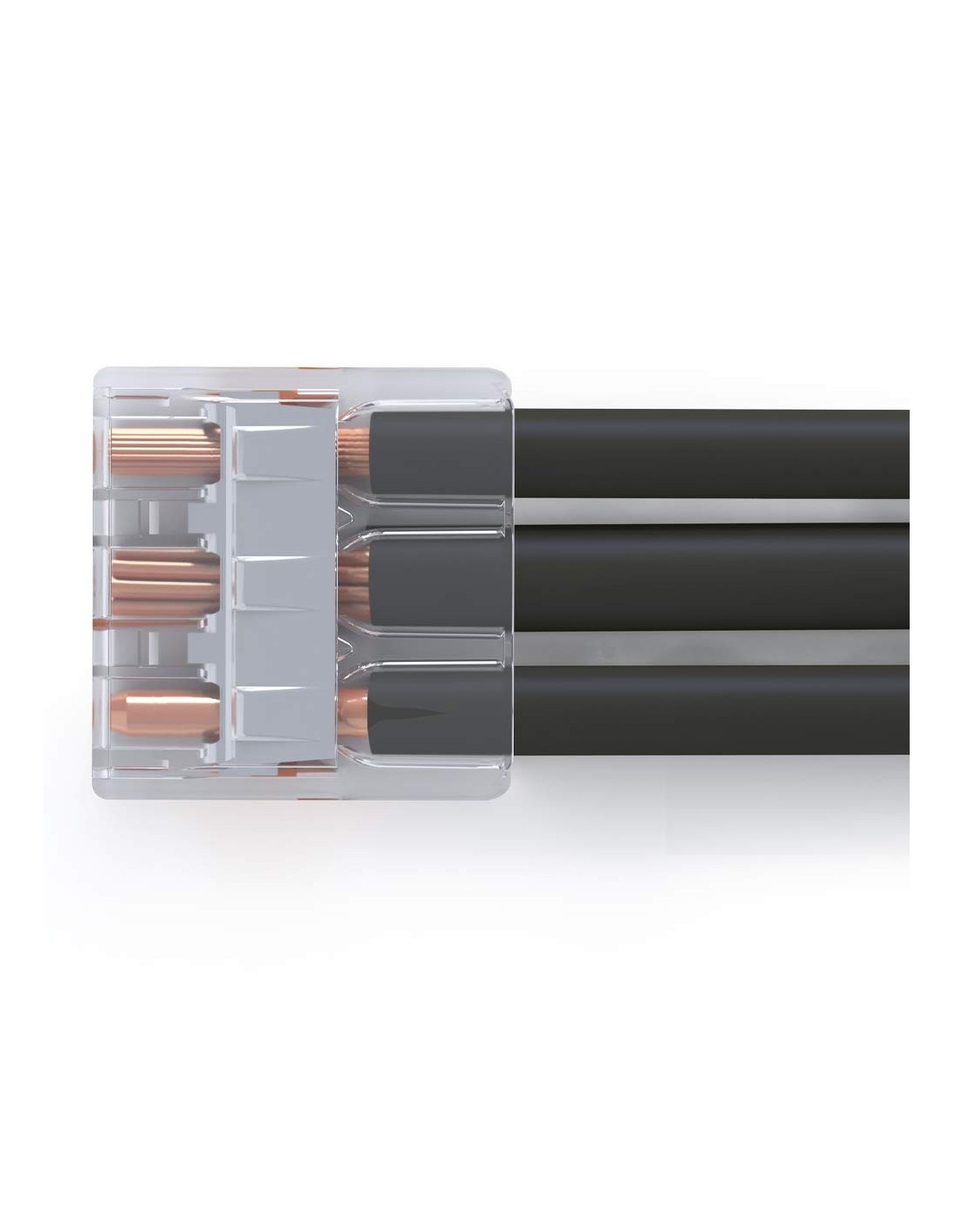 15 mini bornes de connexion 5 entrées WAGO S221 pour fils souples et  rigides blindés
