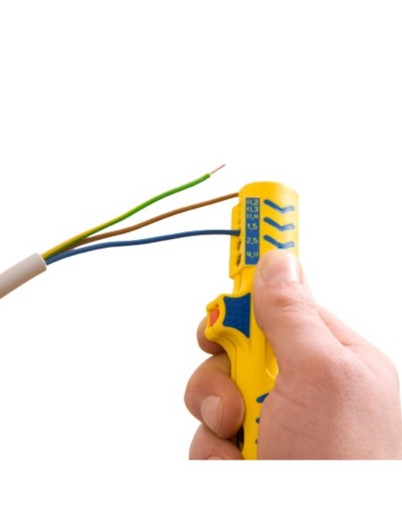 JOKARI Couteau dénudeur et dégaineur pour câbles et fils blindés 