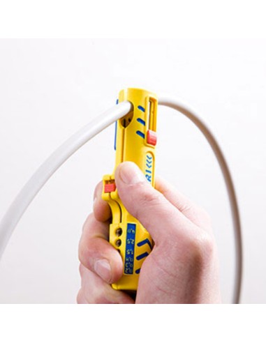 JOKARI Couteau dénudeur et dégaineur pour câbles et fils blindés 