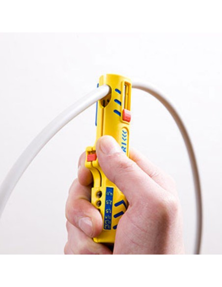 JOKARI Couteau dénudeur et dégaineur pour câbles et fils blindés 