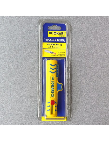 JOKARI Couteau dénudeur et dégaineur pour câbles et fils blindés 