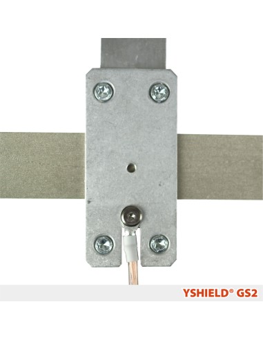 YSHIELD® GS2 | Plaque de mise à la terre 40x80 mm pour Peintures anti ondes, Grillage anti ondes