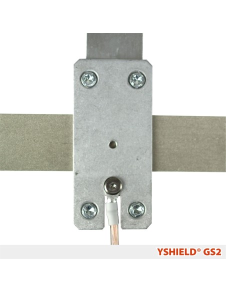 YSHIELD® GS2 | Plaque de mise à la terre 40x80 mm pour Peintures anti ondes, Grillage anti ondes