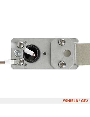 YSHIELD® GF2 | Boîtier de mise à la terre 40x80 mm  pour peinture anti ondes / grillage anti ondes / tissus anti ondes