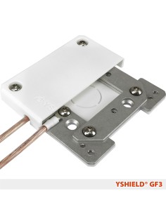 YSHIELD® GF3 | Boîtier de mise à la terre 80x80mm pour toiles et peintures anti ondes