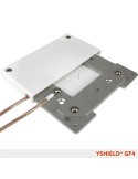 GF4 - Boîtier de mise à la terre 120x120 mm pour peintures et tissus anti ondes - Yshield