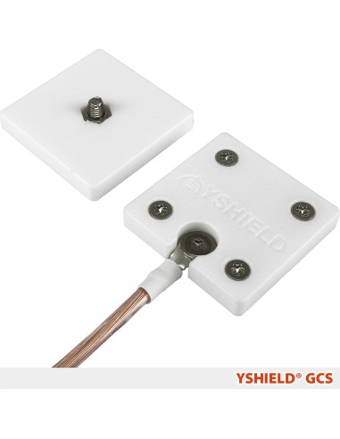 YSHIELD® GCS | Plaques de mise à la terre à vis pour les tissus et toiles anti ondes