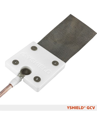 YSHIELD® GCV | Plaques de mise à la terre à Velcro pour tissus anti ondes