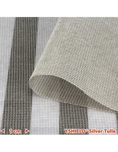 Baldaquin anti ondes en tissu Silver-Tulle