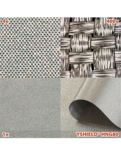 Toile HNG80 de protection anti-ondes contre les hautes et basses fréquences (HF + BF) 2