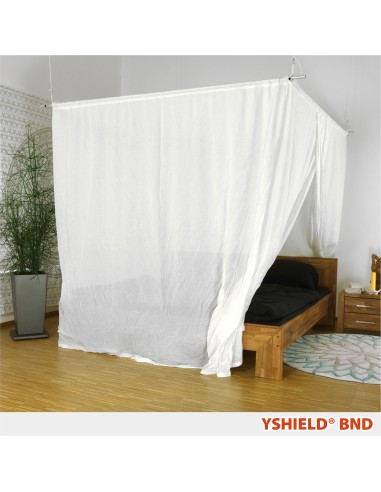 Baldaquin anti-ondes en tissu Swiss Shield Naturell (cabine 2 places)