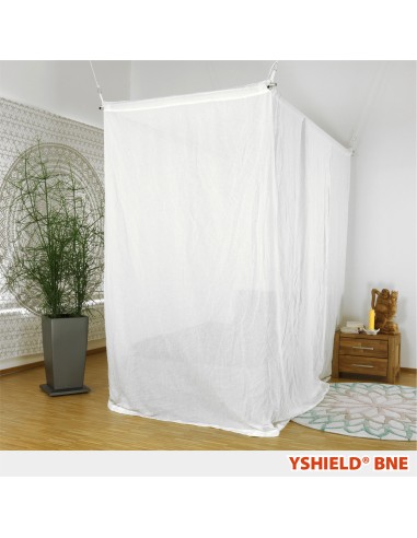 Baldaquin anti-ondes en tissu Swiss Shield Naturell (cabine 1 place)