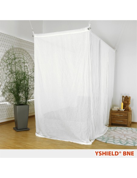 Baldaquin anti-ondes en tissu Swiss Shield Naturell (cabine 1 place)
