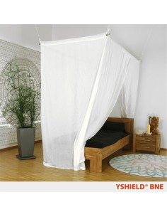 Baldaquin anti-ondes en tissu Swiss Shield Naturell (cabine 1 place) 2