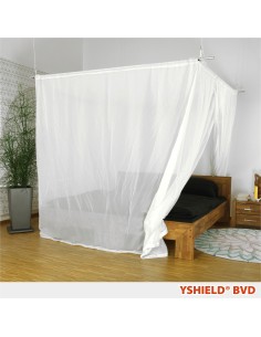 Baldaquin anti-ondes en tissu Swiss Shield Naturell Ultima (cabine 2 places) 2