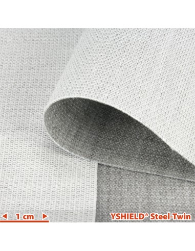 Tissu anti ondes STEEL-TWIN -41 dB protection HF/BF - Largeur 1 m Yshield