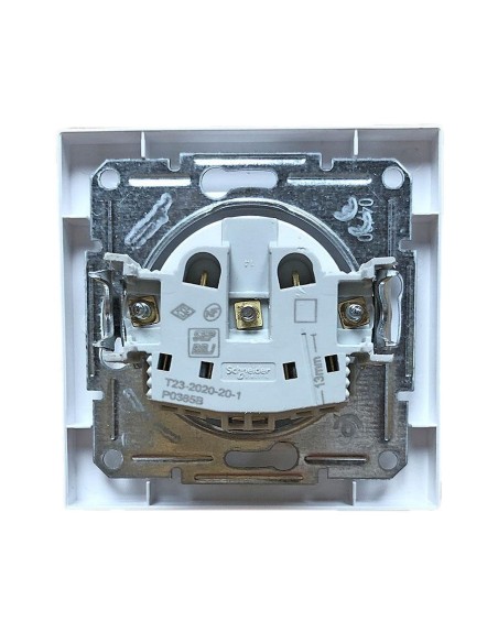 Prise de courant avec terre encastrable à vis centrale SCHNEIDER ELECTRIC