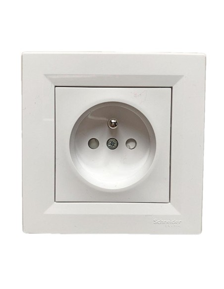 Prise de courant avec terre encastrable à vis centrale SCHNEIDER ELECTRIC