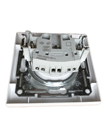 Prise de courant avec terre encastrable à vis centrale SCHNEIDER ELECTRIC