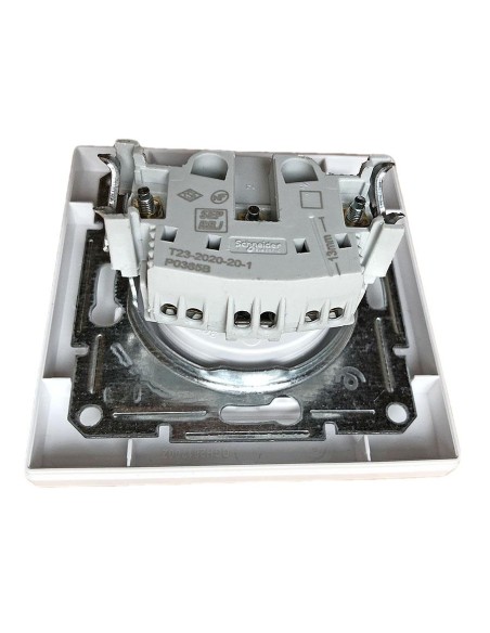 Prise de courant avec terre encastrable à vis centrale SCHNEIDER ELECTRIC